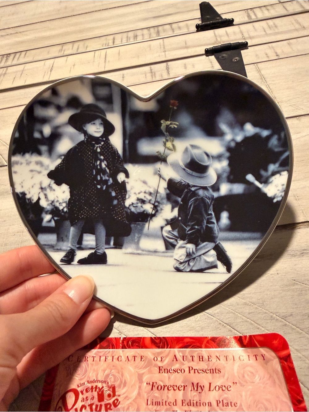 Kim Anderson‘s “Forever My Love” limited edition plate - 6.5” x 5.75”